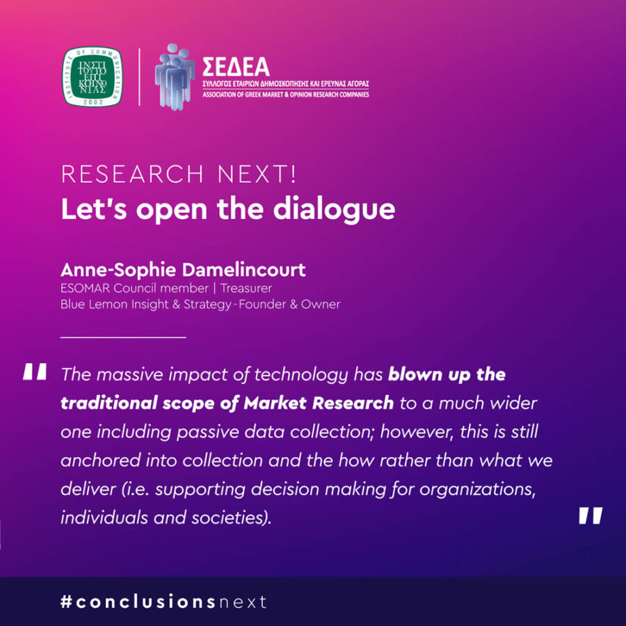 Research Next. Let’s open the dialogue
